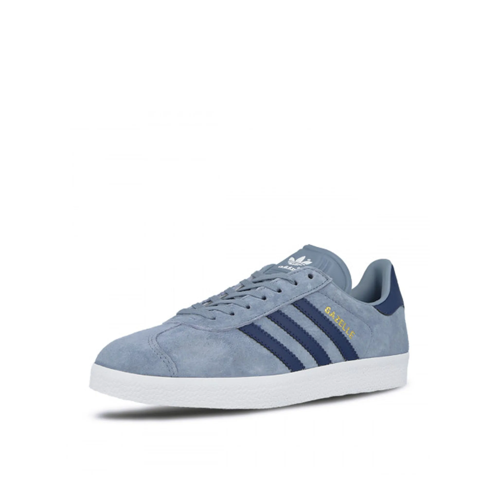 Adidas Gazelle Lace-Up Blue Suede Leather Womens Trainers BA7657