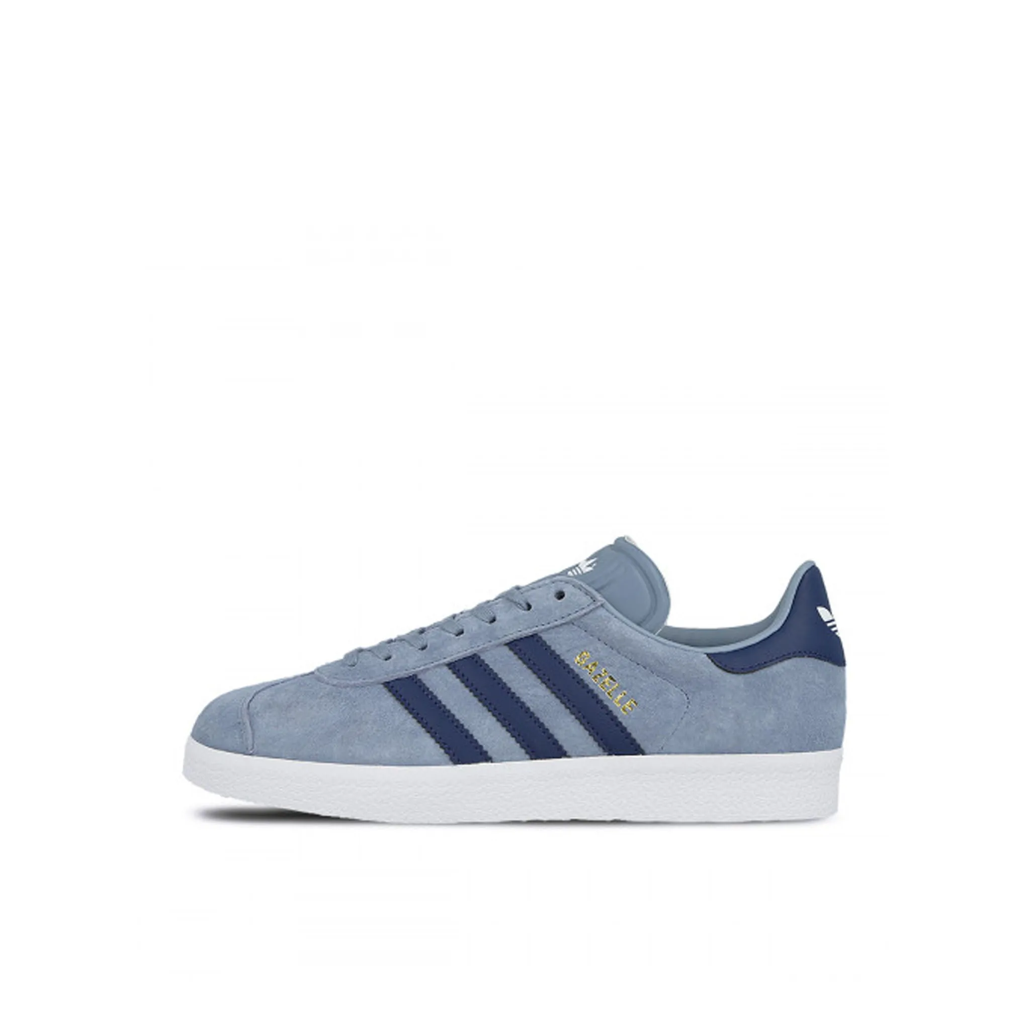 Adidas Gazelle Lace-Up Blue Suede Leather Womens Trainers BA7657