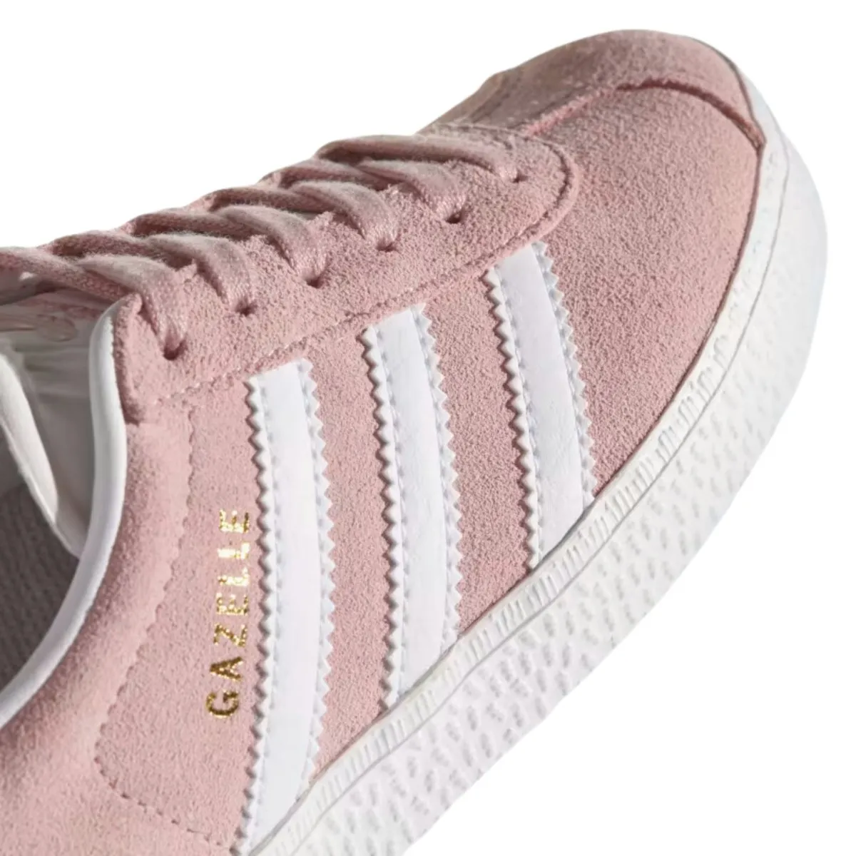 Adidas Girl's Gazelle Icey Pink/Cloud White/Gold Metallic