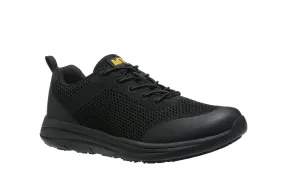 AdTec Mens Light Weight Non-Slip Sneaker Black Work Shoes