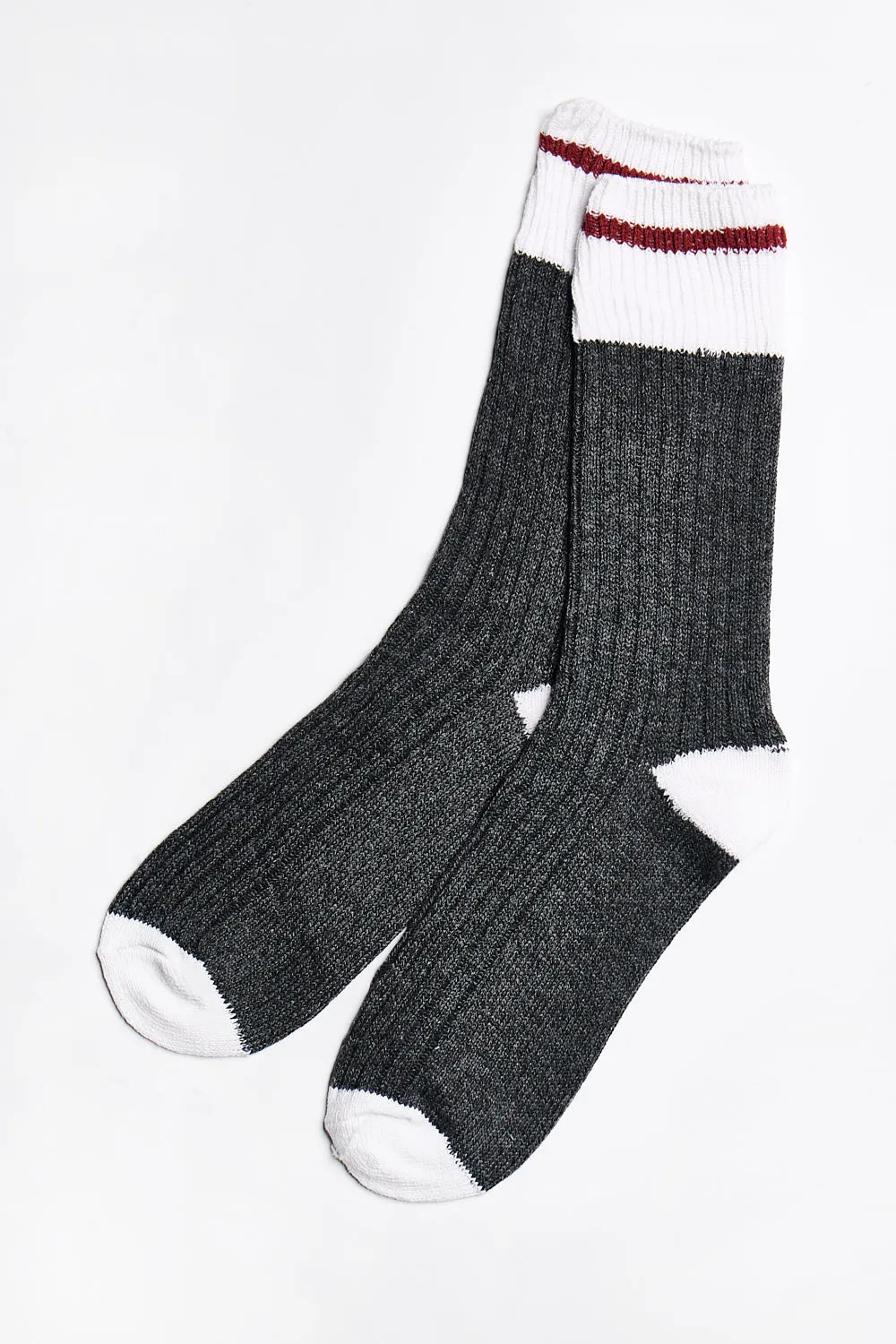 ALAMAE Striped Crew Socks