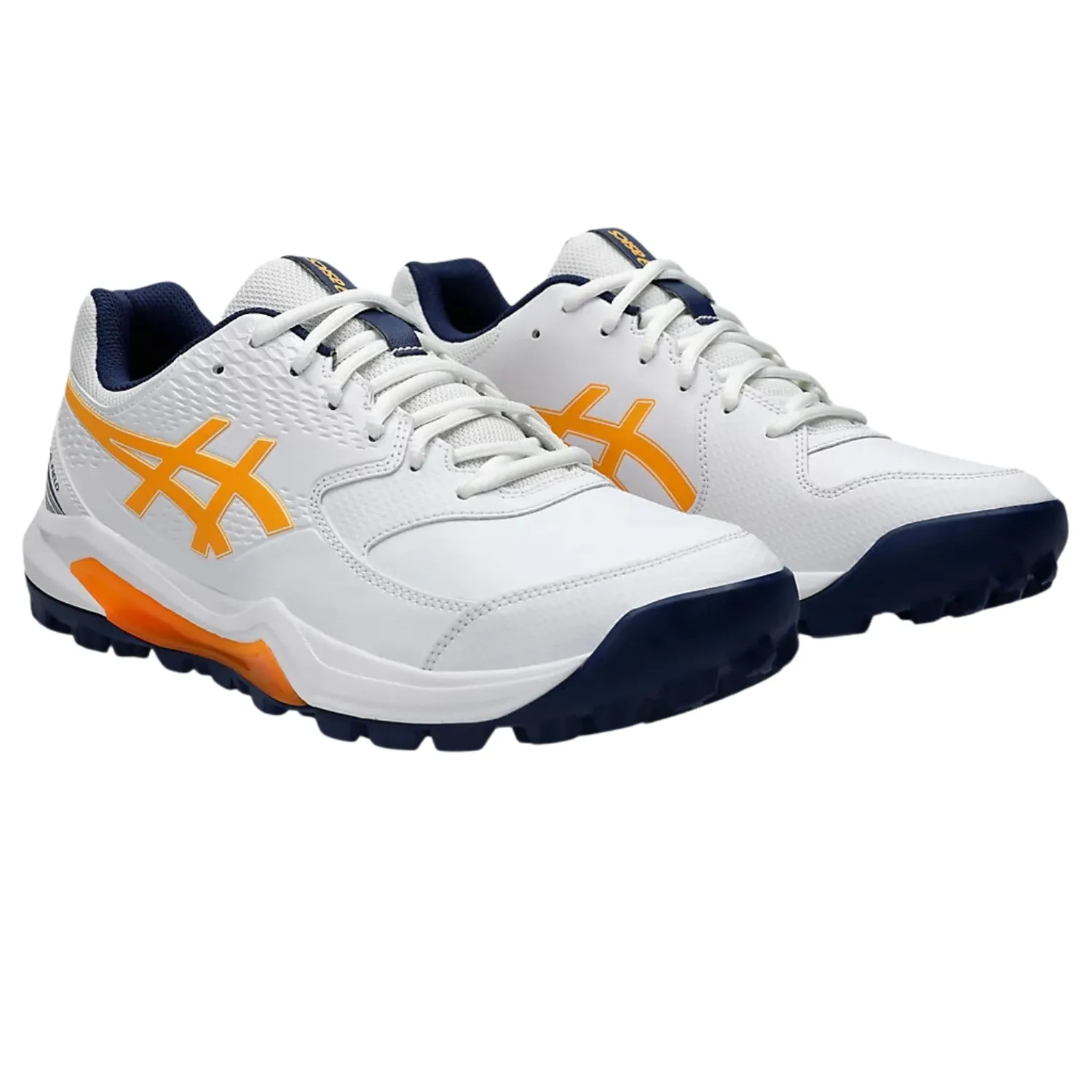 Asics Cricket Shoes Gel-Lethal-Field - White Orange