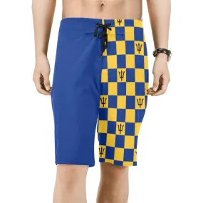 barbados blue Men's All Over Print Board Shorts (Model L16)