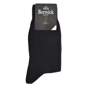 Berwick 1707 Over Calf Cotton Blend Plain Socks