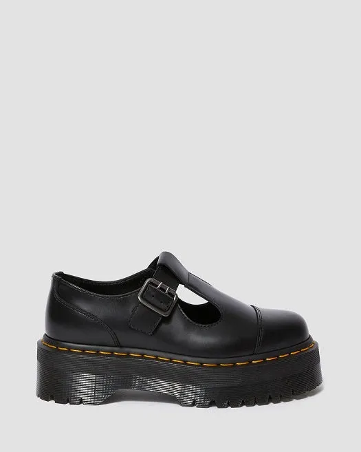 BETHAN POLISHED SMOOTH LEATHER PLATFORM SHOES