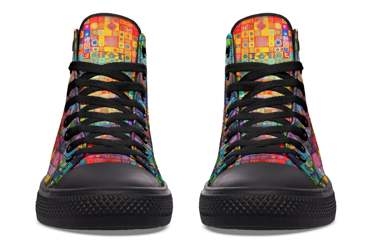 Blotter Fuzz High Top Shoes