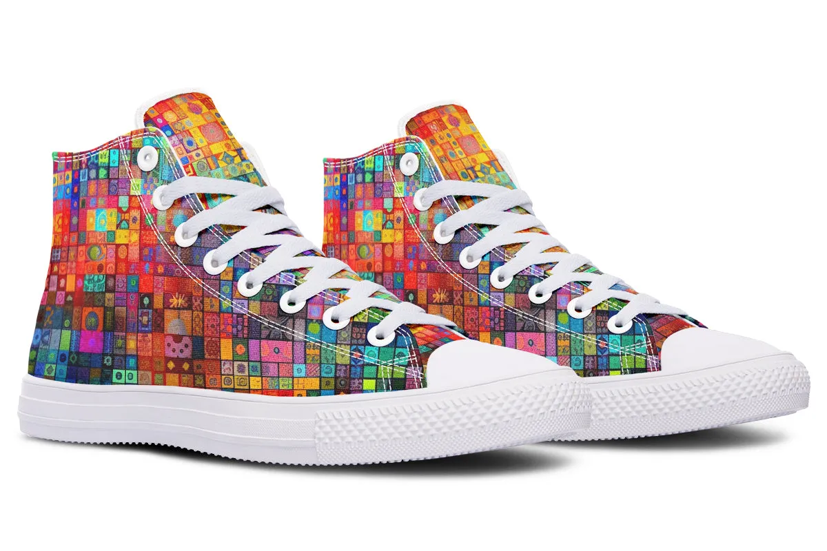 Blotter Fuzz High Top Shoes