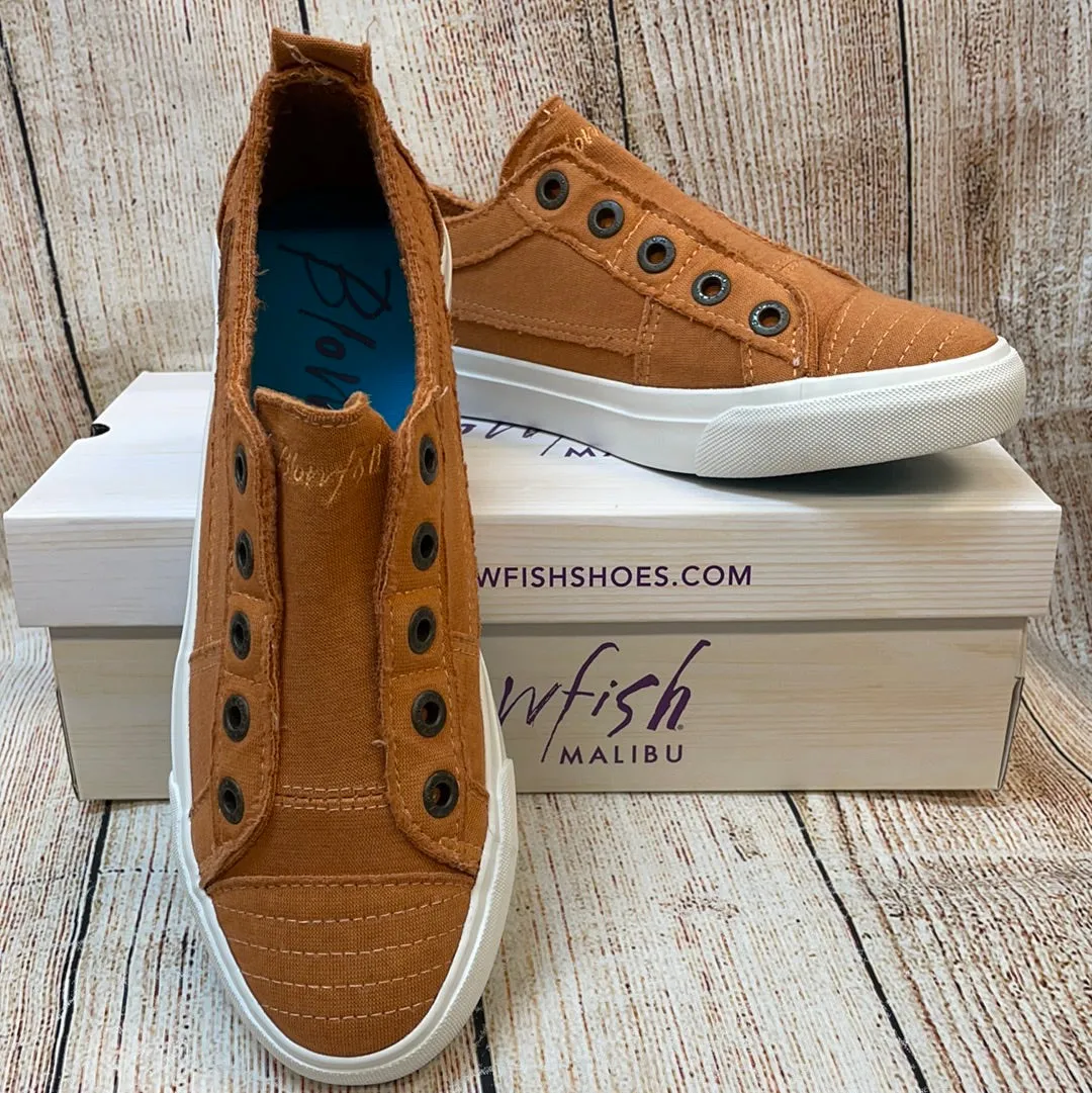 Blowfish Play Desert Caramel Color Washed Sneaker