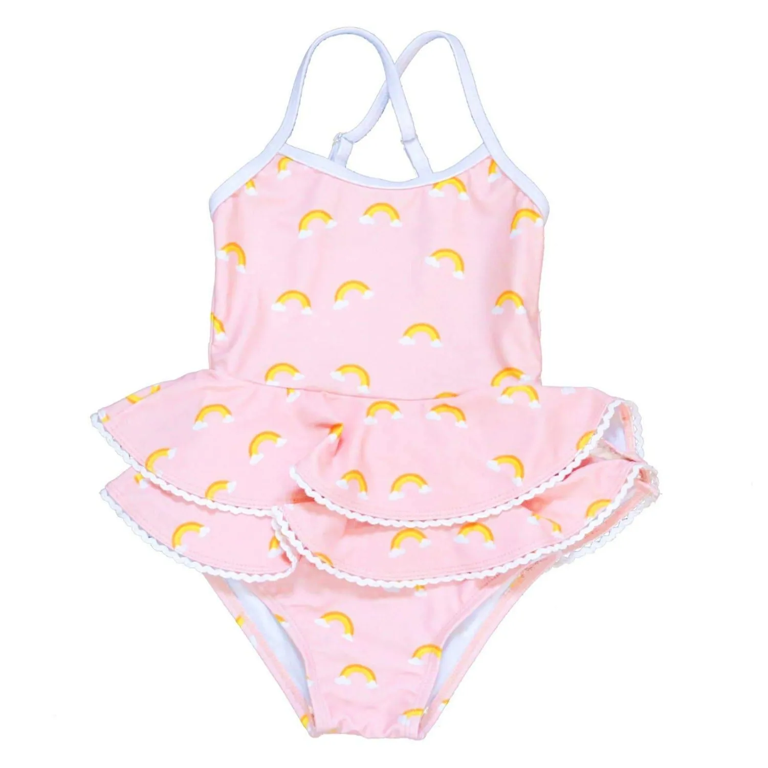 Blueberry Bay Rainbow Sand Castle Retreat One Piece Swimsuit