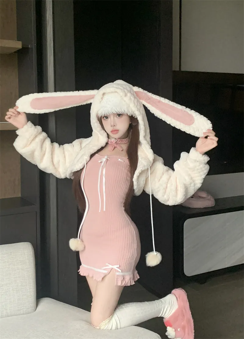 Bunny Ears Coat   Dress PA10012