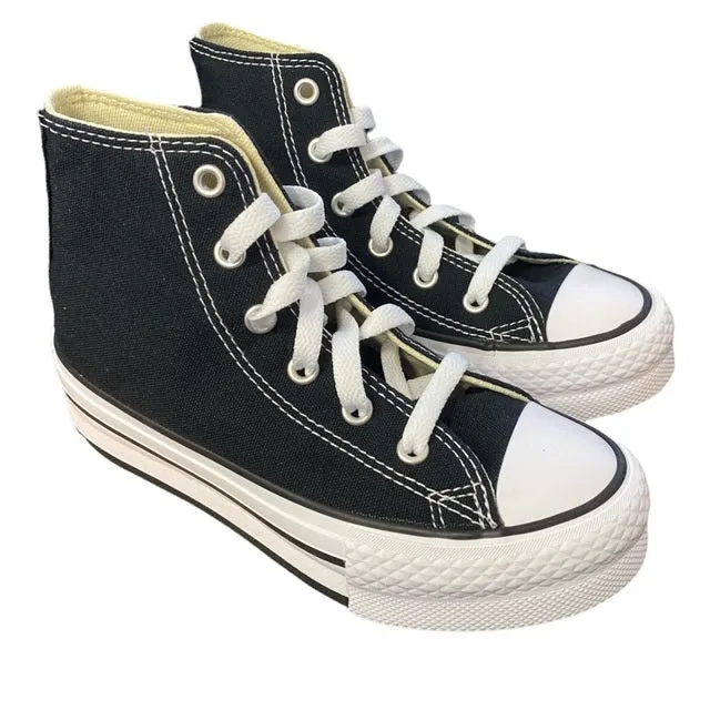 Converse Chuck Taylor All Star Lift Platform boys' sneakers shoe 372859C black-white