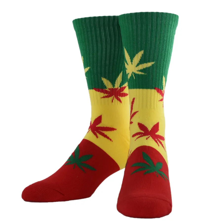 Cool Socks Rasta La Vista Crew Socks