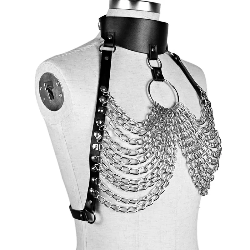 Deluxe Diva of Chains Harness Bra