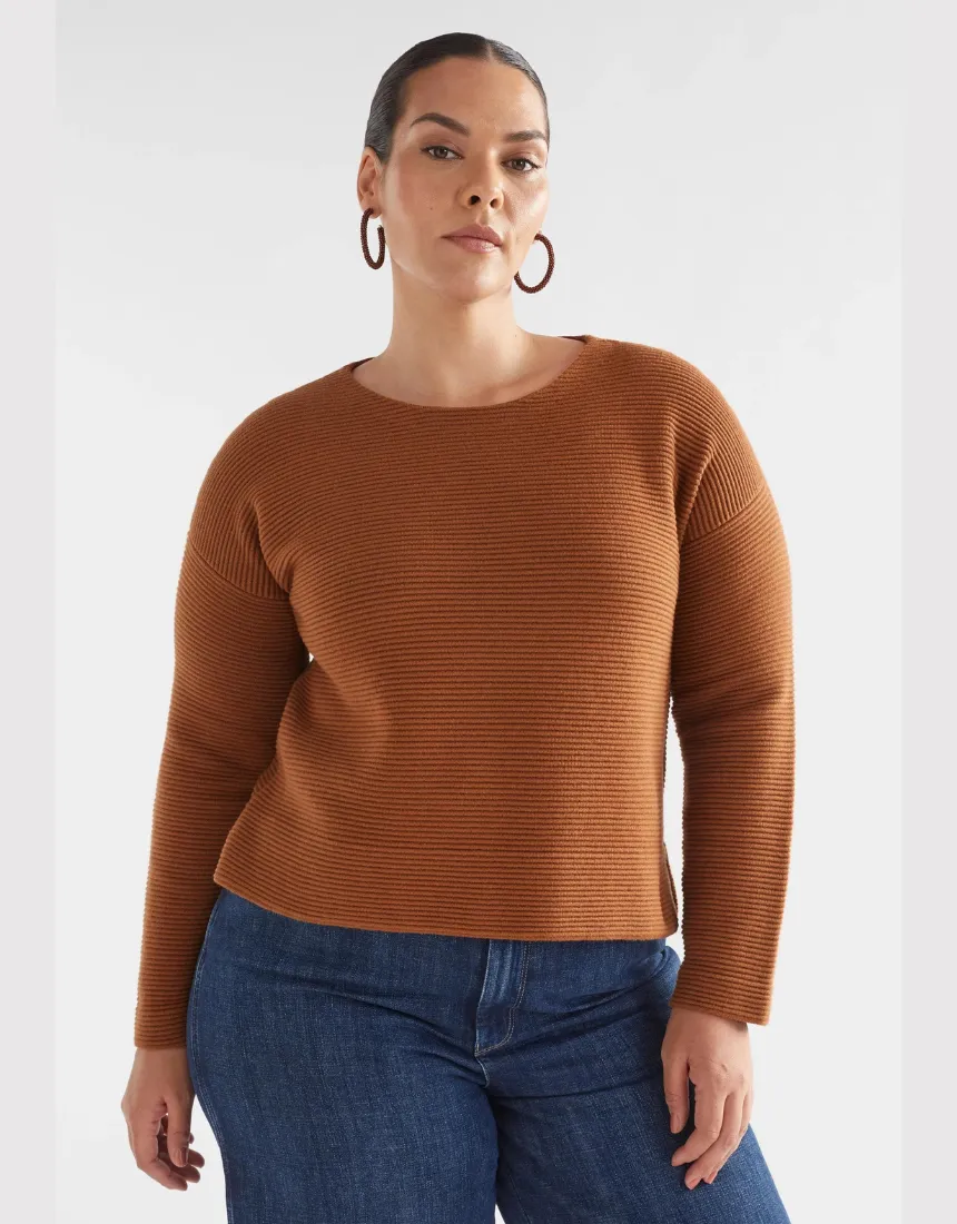 Elk - Neiu Ottoman Sweater Copper