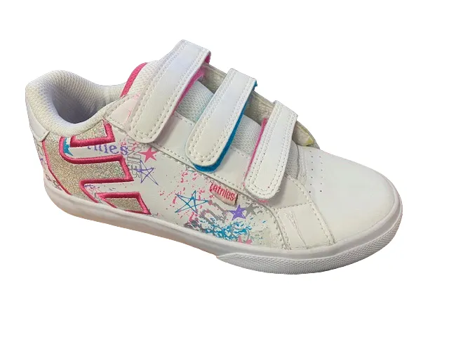 Etnies Kids Fader Vulc girl's sneakers shoe with tear 4301000091100 white