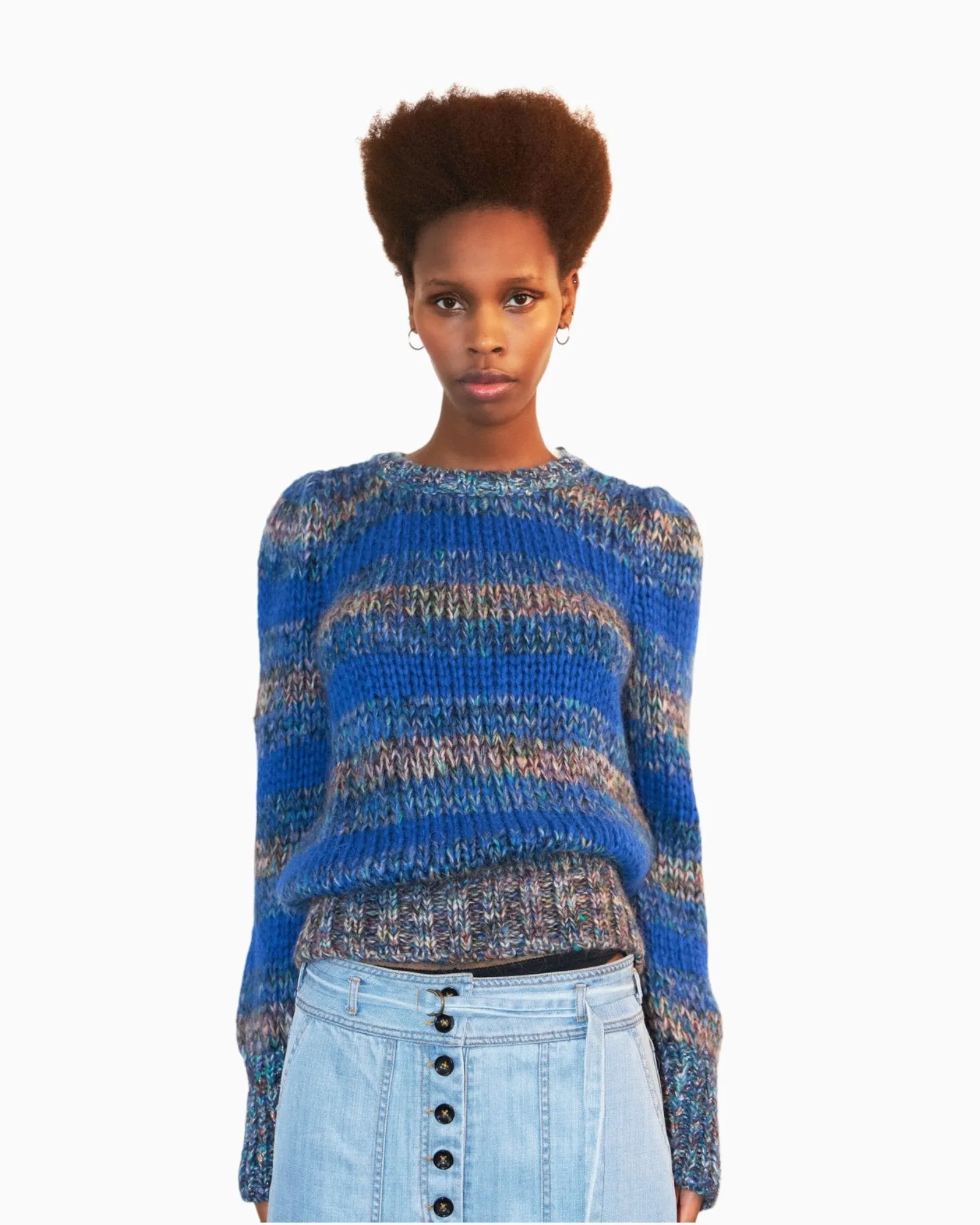 Fifi Striped Pullover | Blue Blend