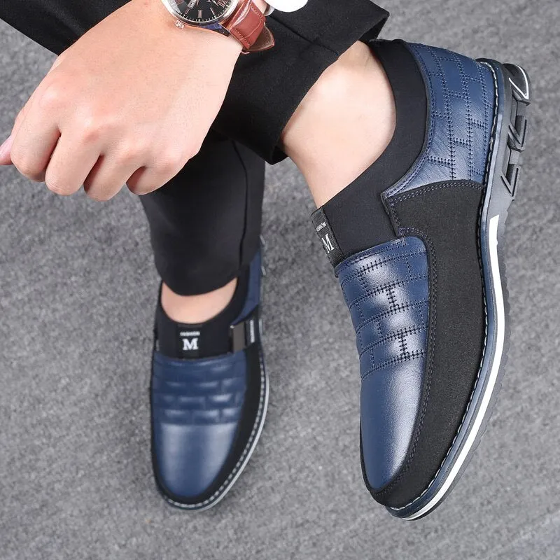 Hot Sale Men's Leather Slip On Shoes