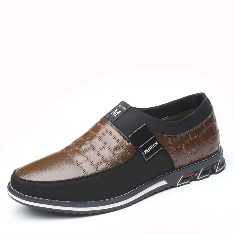 Hot Sale Men's Leather Slip On Shoes