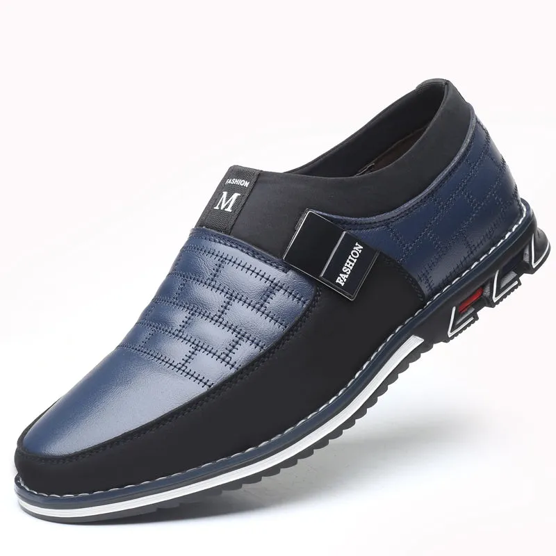 Hot Sale Men's Leather Slip On Shoes