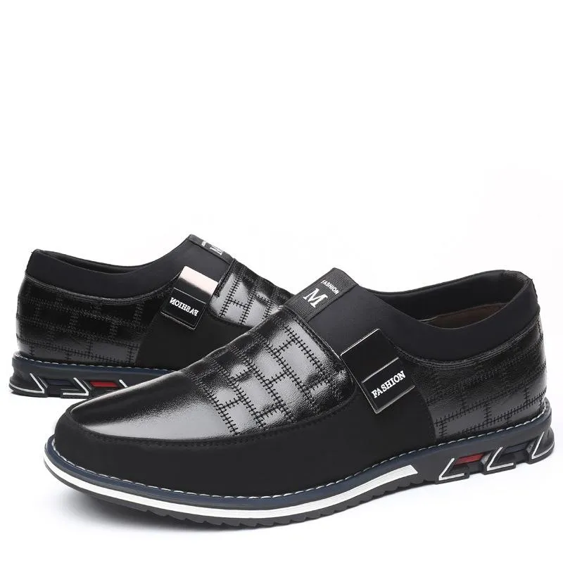 Hot Sale Men's Leather Slip On Shoes