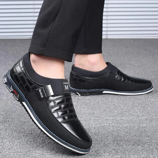 Hot Sale Men's Leather Slip On Shoes