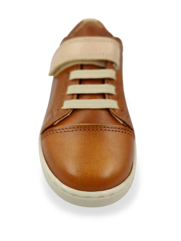 Kids Unisex Shoes Petasil Cognac Strap Over Leather Pierre 5895 sale