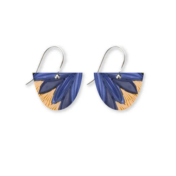 Kirsten Katz Botanic Blues - Small Bell Drop Earrings