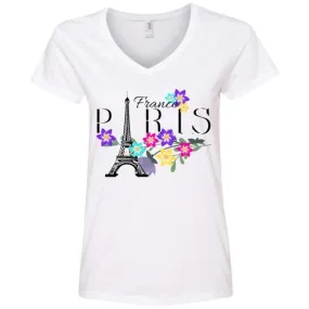 Ladies' Paris V-Neck T-Shirt Special Edition