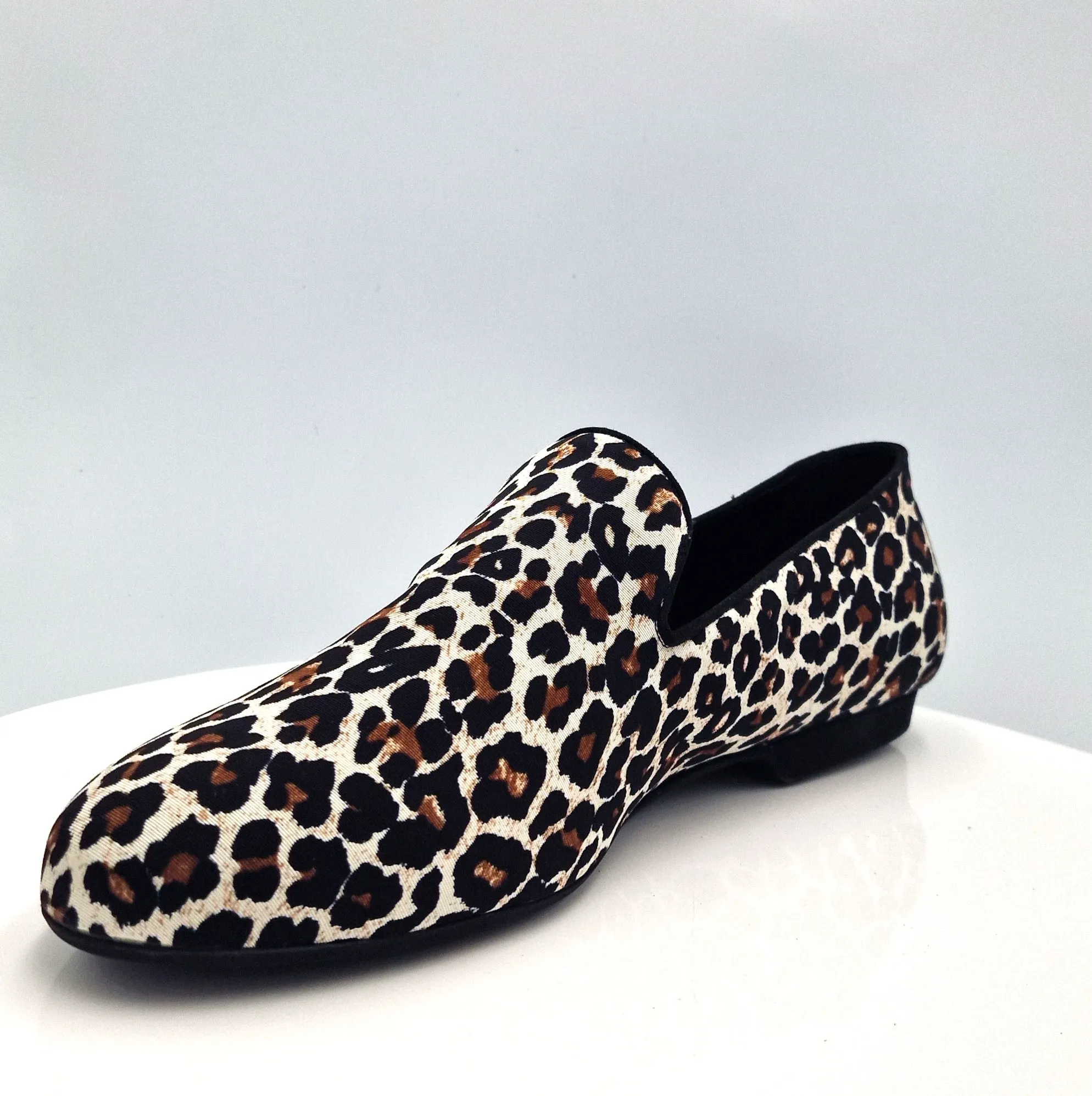 Lidmag Mocassin White Leopard