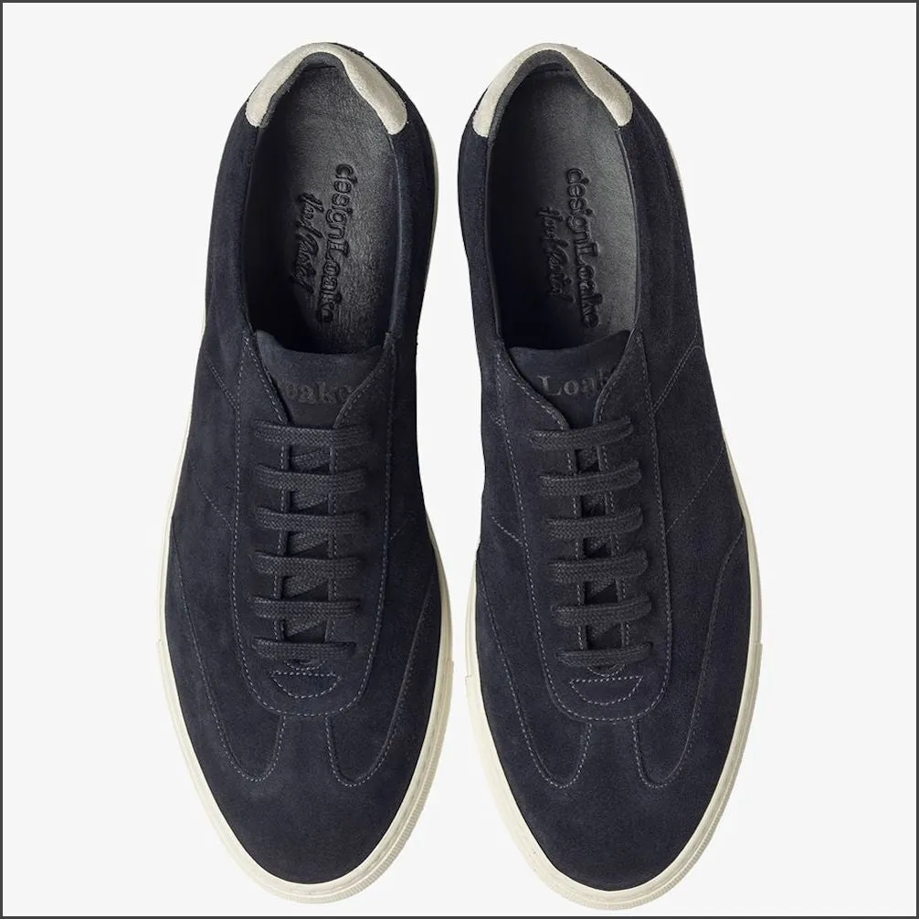 Loake Owens Navy Suede Sneaker Size 42 Only*