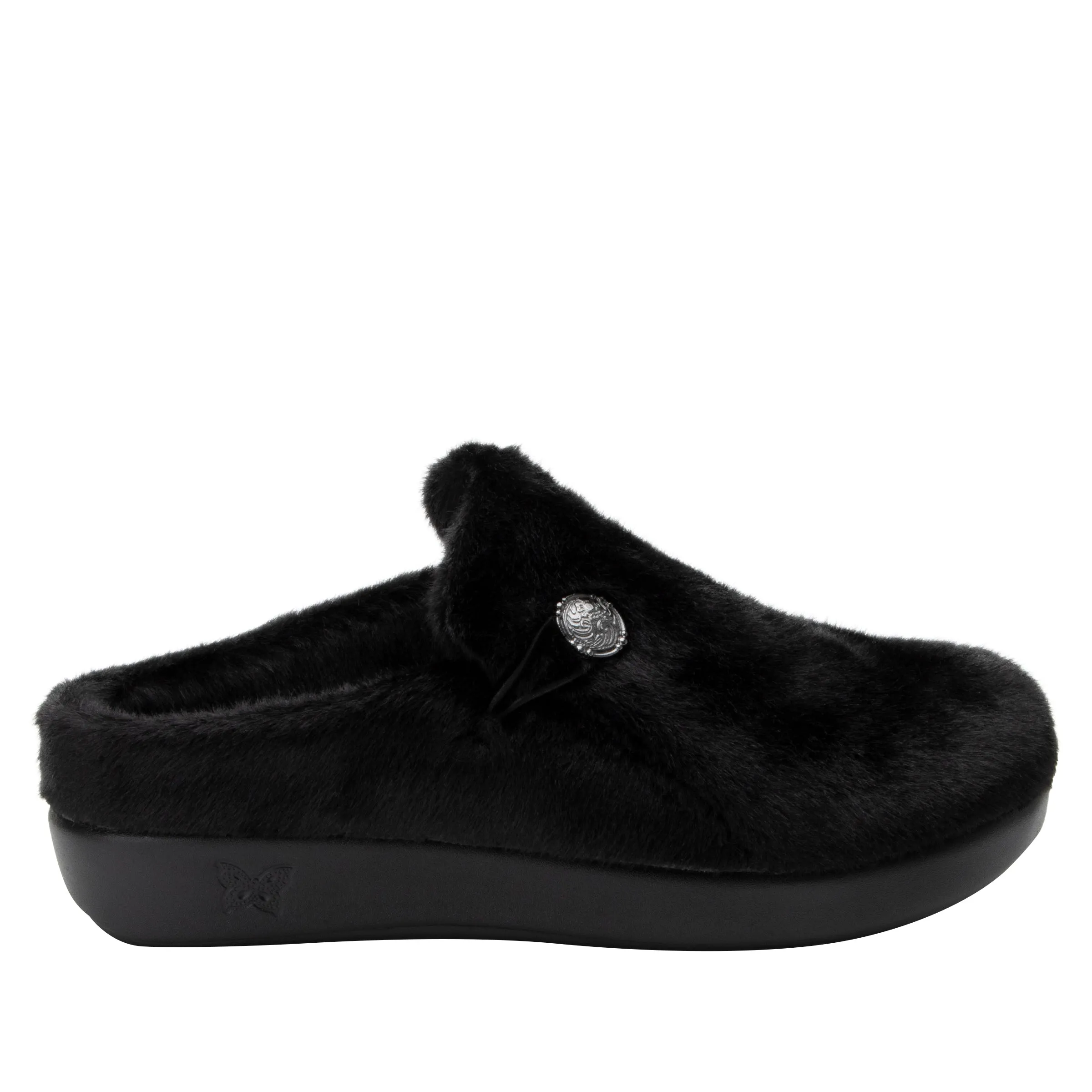 Loungeree Black Slipper