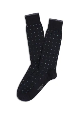 Marcoliani Extrafine Merino Charcoal Micro Tie Socks