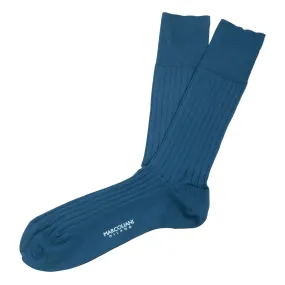 Marcoliani Ocean Mid Calf Cotton Dress Socks