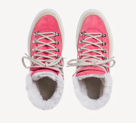 Marostica Mid Salmon Blush Shearling Sneaker