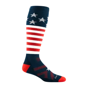 Men's Captain Stripe Over-the-Calf  Midweight Ski & Snowboard Sock