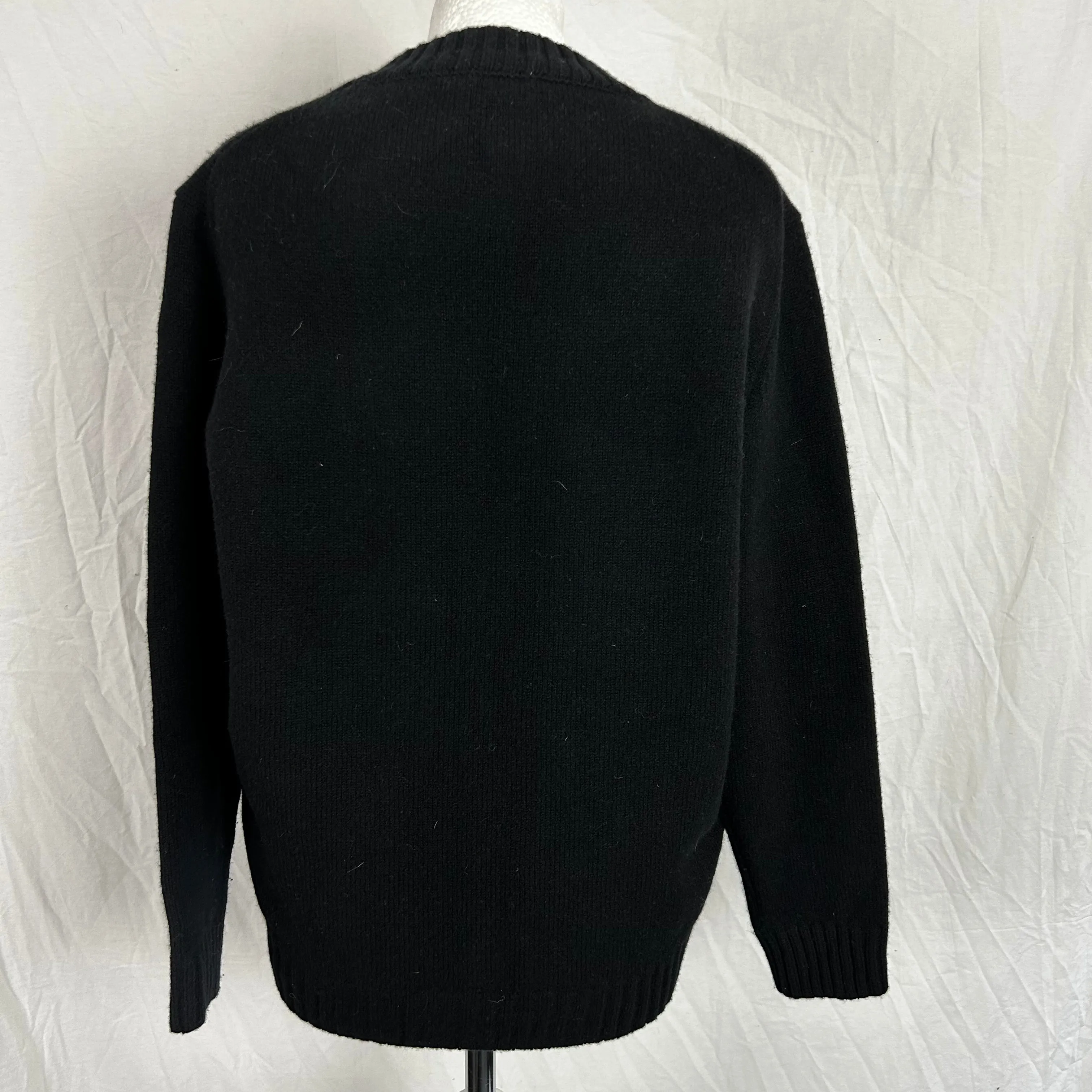 Moncler Black ST MORITZ Wool & Cashmere Girocollo Sweater M