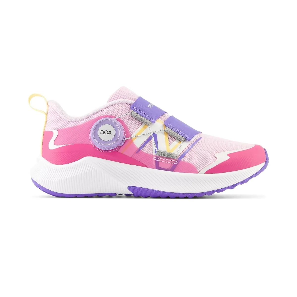 New Balance Girl's PS (Preschool) DynaSoft Reveal v4 BOA Light Raspberry/Hi-Pink/Electric Indigo