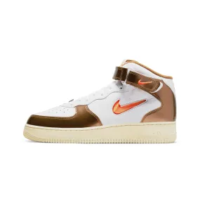 NIKE AIR FORCE 1 MID QS - WHITE/TOTAL ORANGE-ALE BROWN-BEACH