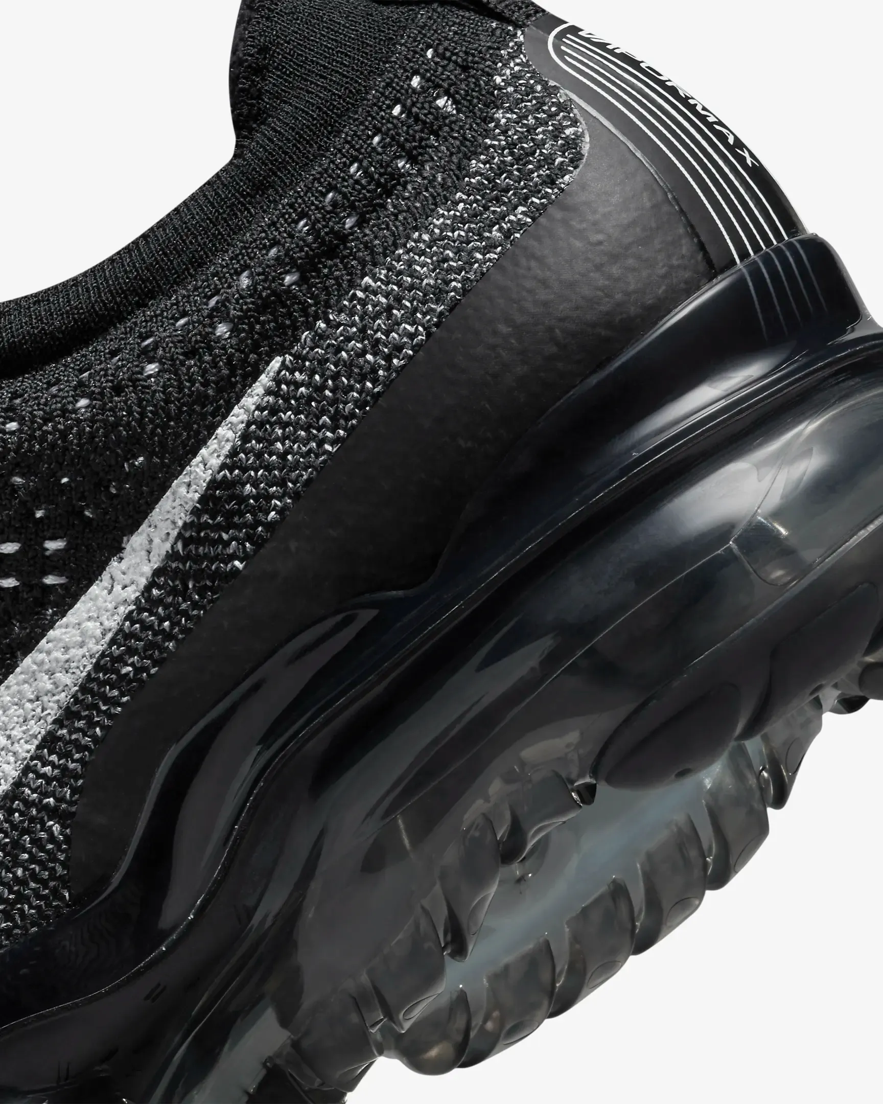 Nike Men's VaporMax 2023 Flyknit Shoes - Black / White / Grey