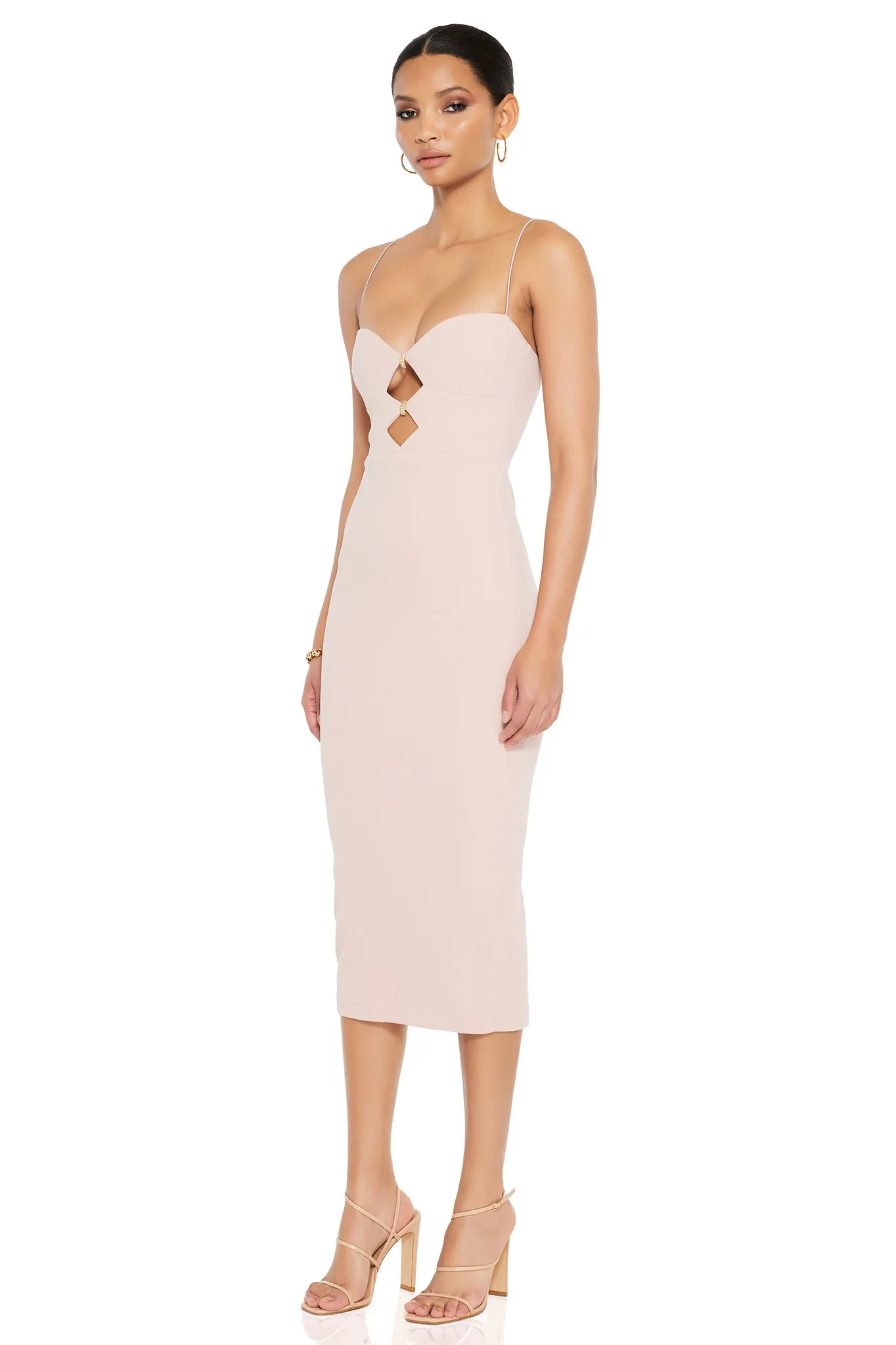 Nookie Muse Midi Dress - Nude