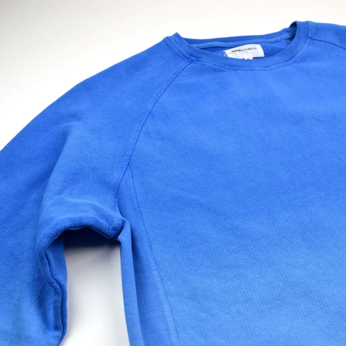 Norse Projects - Vorm Brushed Indigo Sweatshirt - California Blue