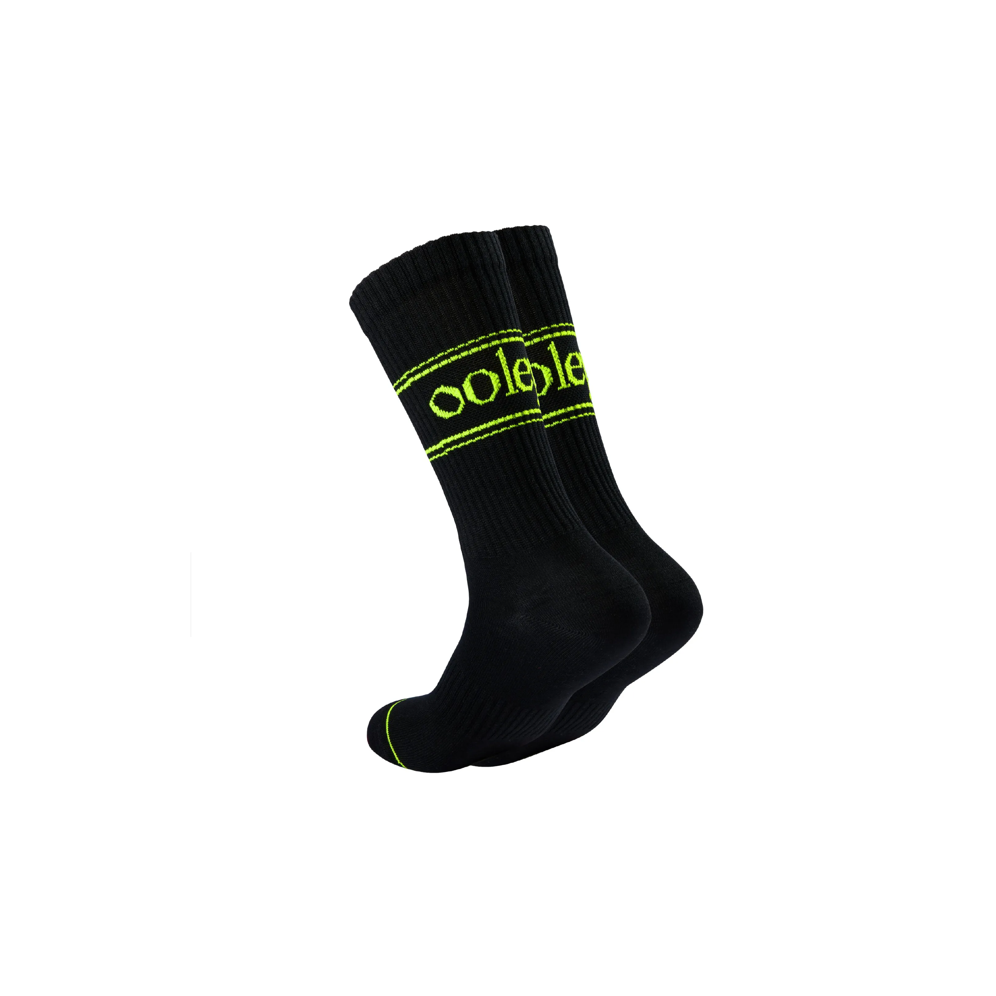 ooley Socks Pastel NEON Black Lemon