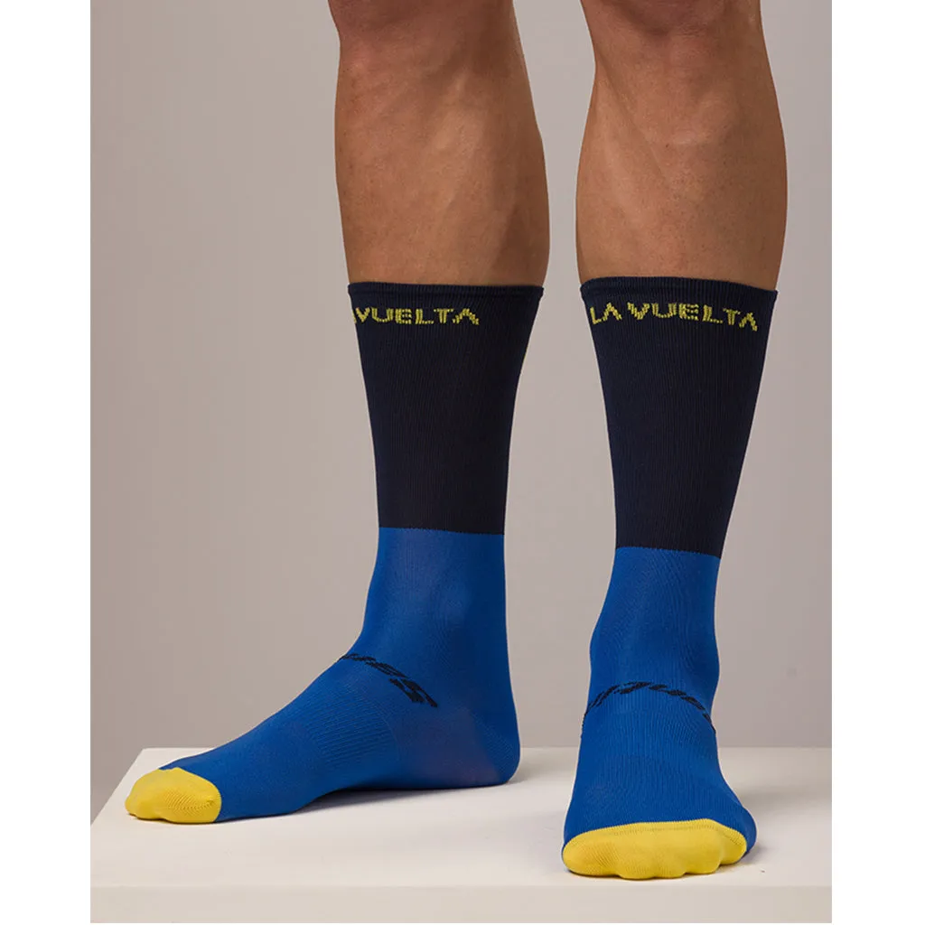 Santini La Vuelta Asturias Socks - Navy Blue