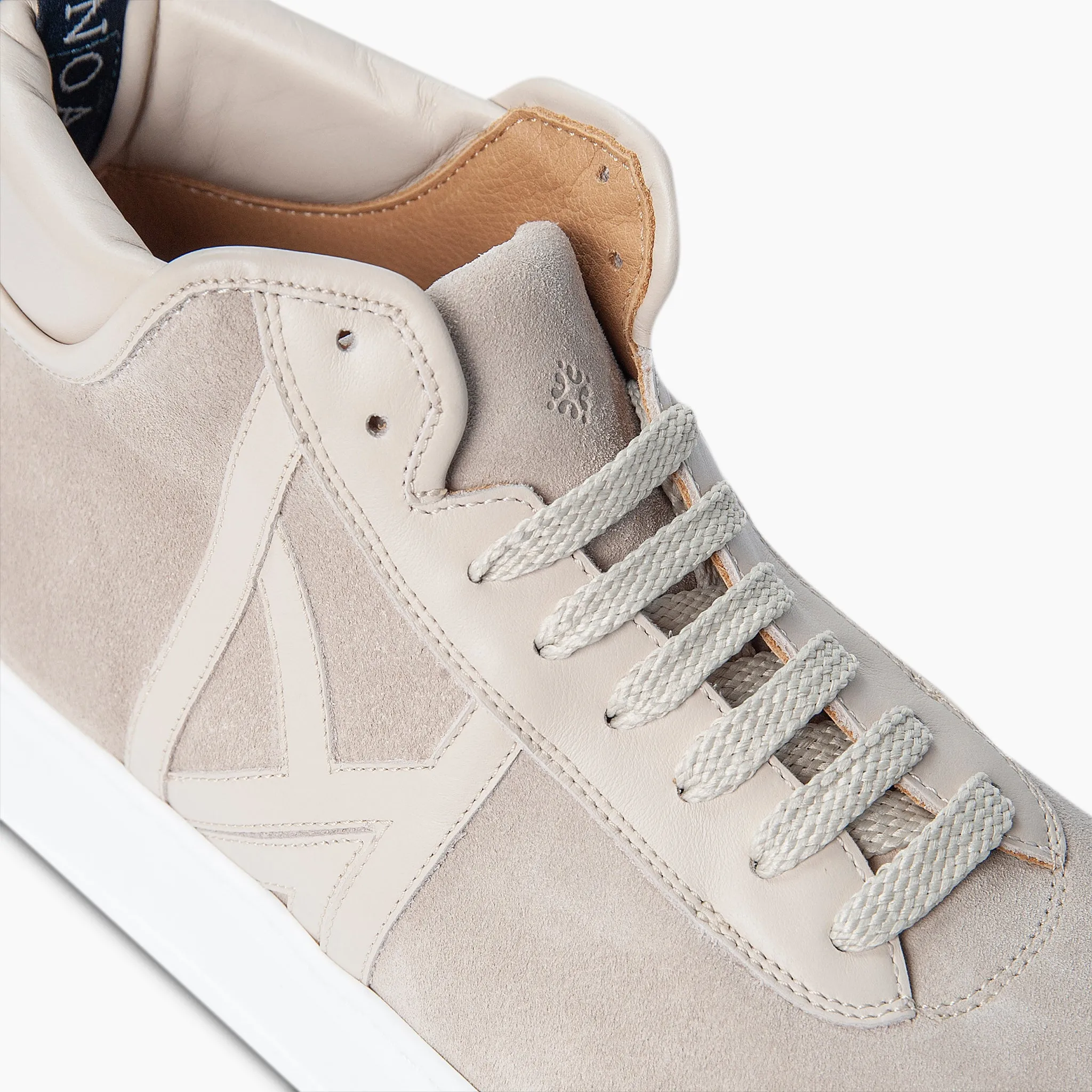 SHARE suede leather mid-sneaker