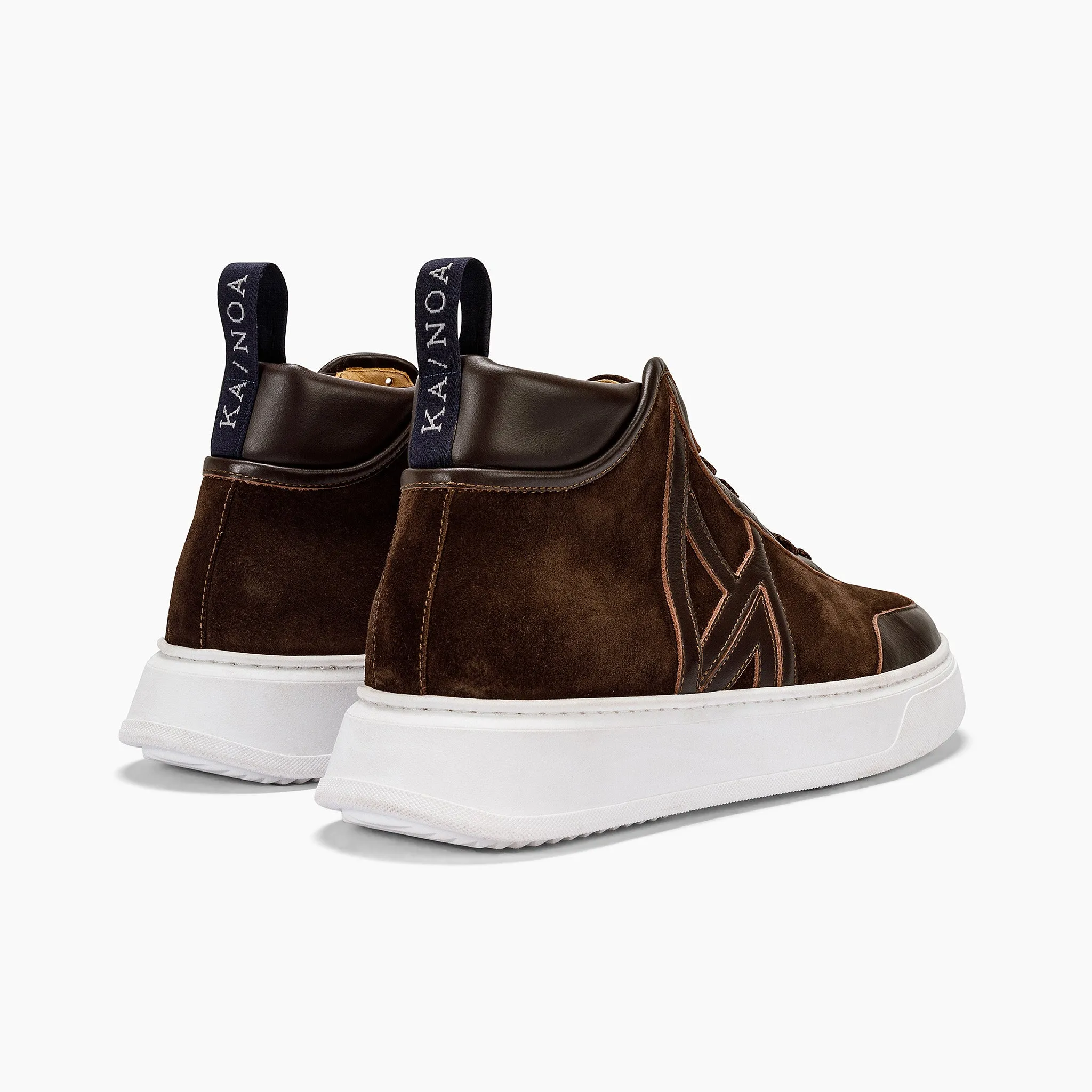 SHARE suede leather mid-sneaker