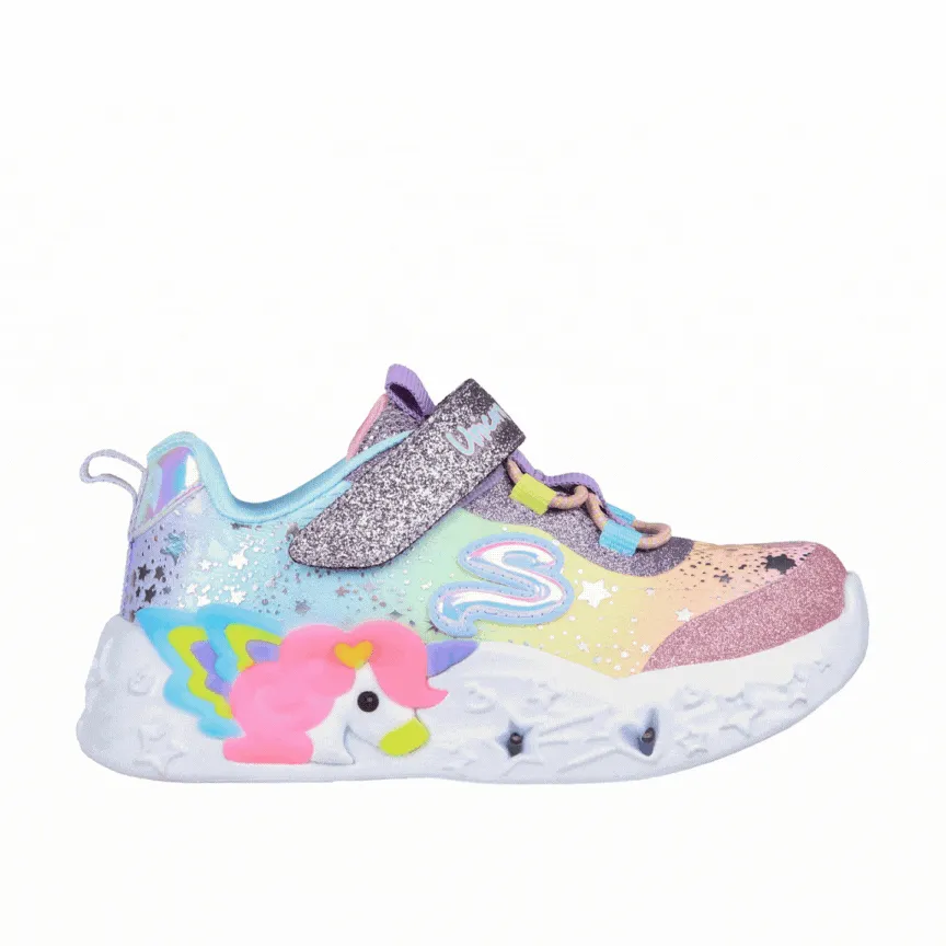 Skechers Purple Multi Unicorn Charmer Twilight Dream Toddler Sneaker