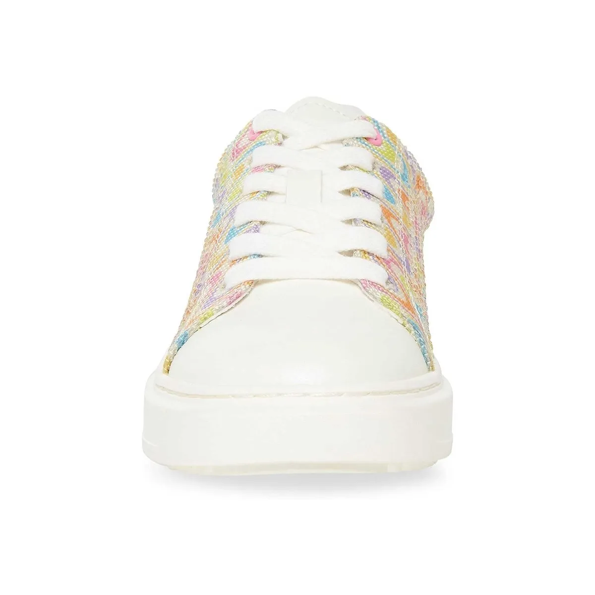 Steve Madden Girl's Charly Woven White/Multi