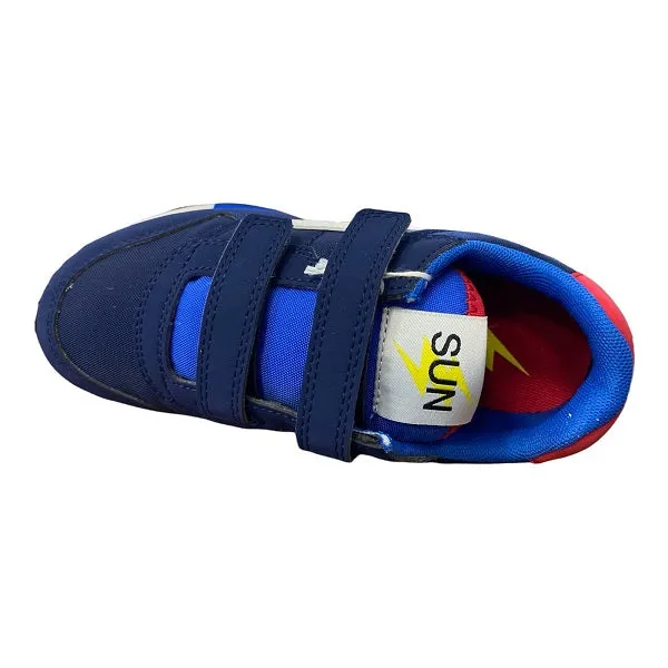 Sun68 children's sneakers shoe with velcro Niki Solid Z32318 07 blue