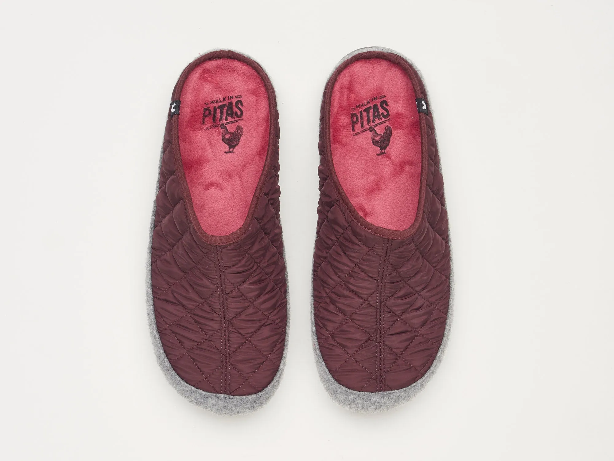 Super soft quilted mule slippers