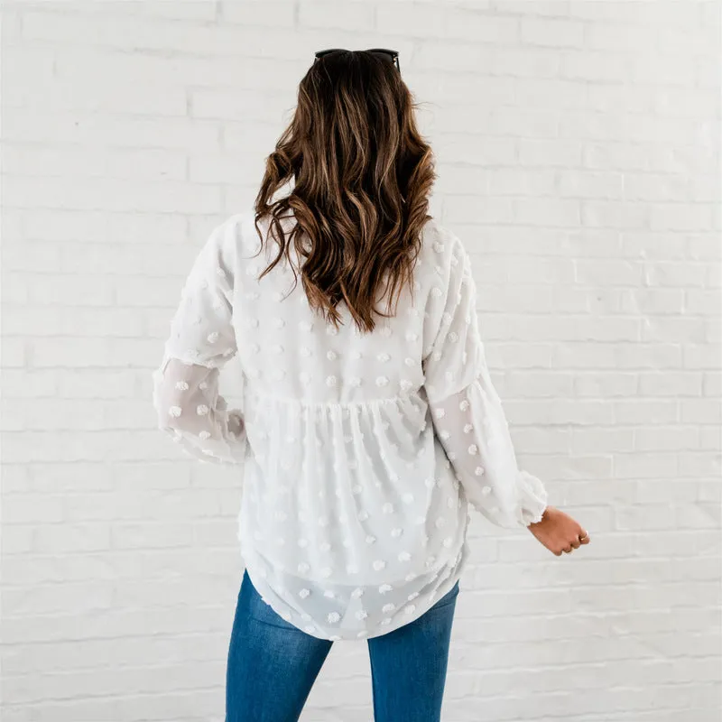 The Dottie Top: Ivory